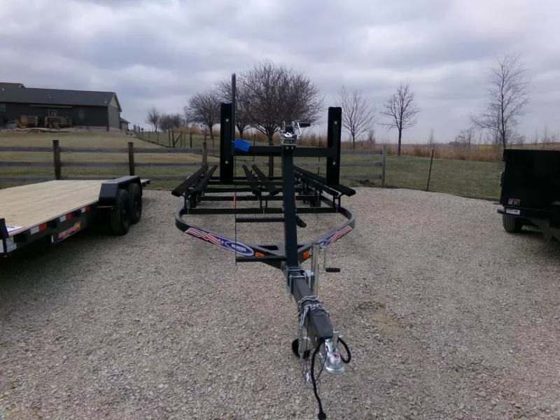 2025 Mid America 22' Value Pontoon Trailer with ST145R/12E Tires with Surge Brakes, Deluxe Winch and Center Bunk KIt Boat Trailer