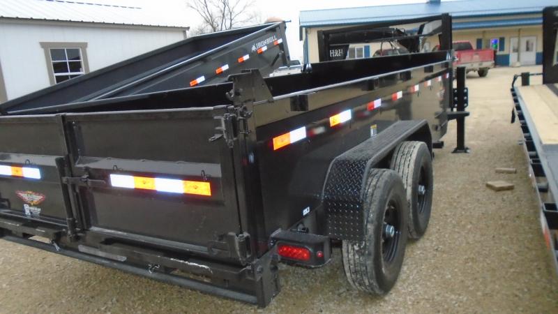 2023 H and H Trailer 83x16 Industrial Gooseneck Dump Trailer 14K Scissor (H8316DBW-GN-140) Other Dump Trailer
