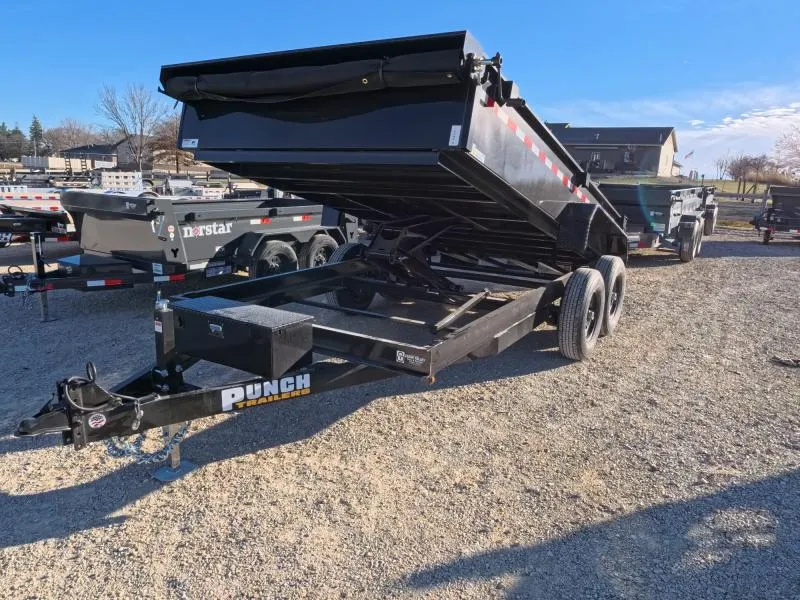 2026 Punch Trailers 83 x 14 Scissor Dump with 14K GVWR Dump Trailer