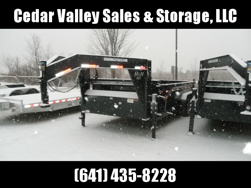 2022 H and H Trailer 83x16 Industrial Gooseneck Dump Trailer 16K Scissor (H8316DBW-GN-160) Dump Trailer 2022 H and H Trailer 83x16 Industrial Gooseneck Dump Trailer 16K Scissor (H8316DBW-GN-160) Dump Trailer