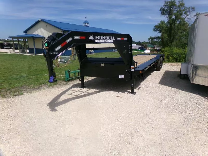 2026 Iron Bull 102" x 30' EHG Gooseneck Equipment Trailer, 22,000# GVWR with 4' Rampage Ramps Equipment Trailer