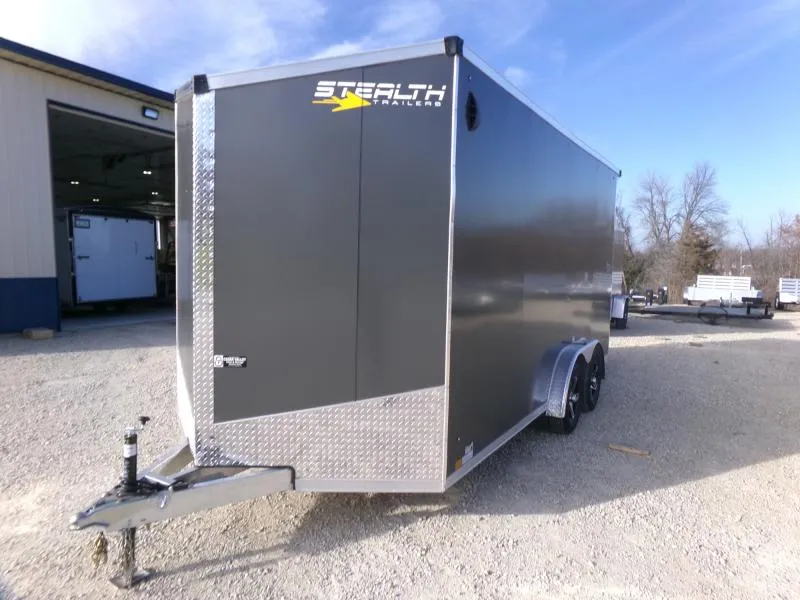 2026 Stealth Trailers 7.5 x16 x 7.5 Cobra Enclosed Cargo with 7K GVWR Torsion Axles, Rear Stabilizer Jacks, Rear Flare w/Loading Lights ATV Trailer