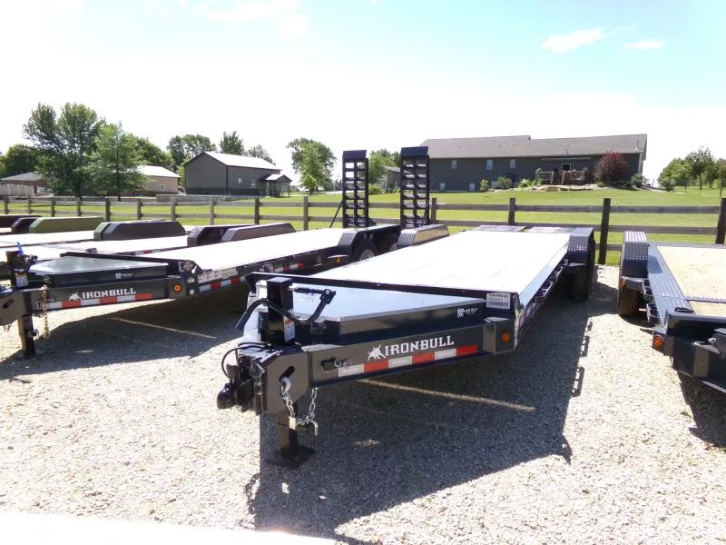 2026 Iron Bull 83 x 24 (21+3) EWB Equipment Trailer, Rampage Ramps, 14K GVWR Car Hauler
