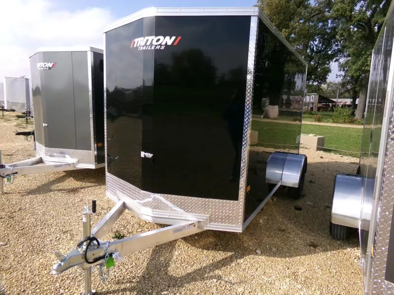2026 Triton Trailers 6' x 12' x 6'4" XLT Single Axle Cargo-Steel Rims and 2990 lb. GVWR Cargo / Enclosed Trailer