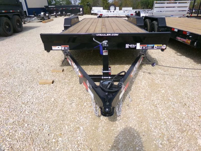 2026 H and H Trailer 82 x 20 Manual Tilt Speed Loader Car Hauler, 7K GVWR-Black Car Hauler
