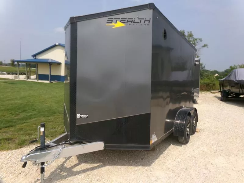 2025 Stealth Trailers USED 7 x 12 x 6 Enclosed Cargo , TA and Loaded with E-Track Cargo / Enclosed Trailer