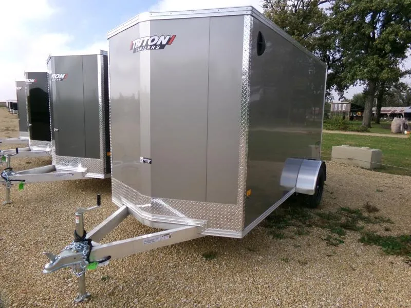 2026 Triton Trailers 6' x 12' x 6'4" XLT Single Axle Cargo-Steel Rims and 2990 lb. GVWR Cargo / Enclosed Trailer