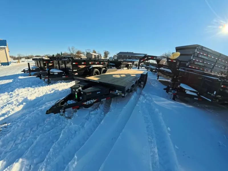 2026 H and H Trailer 82 x 20 Electric Tilt Speed Loader Car Hauler with 10K GVWR Car Hauler