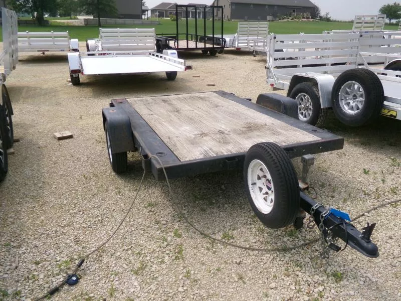 2000 Sure-Trac 5 x 8 Utility Trailer, Single Axle with 5.3 x 12 " Tires with Spare Included Tilt Trailer