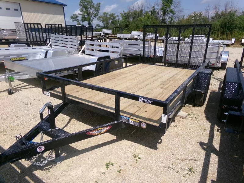 2025 H and H Trailer 82 x 12 Rail Side Utility with 3K Idler Utility Trailer