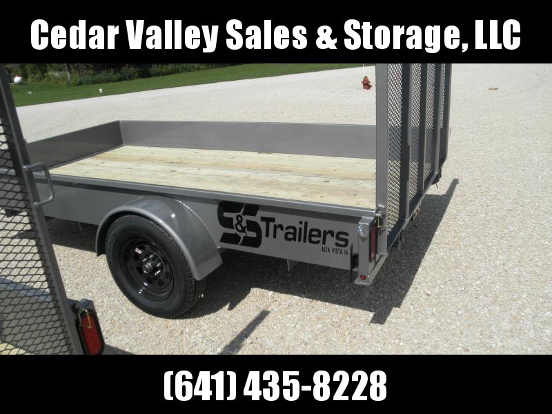 2021 S&S Manufacturing 76x12 Solid Side Utility 3.5K Axle 2021 S&S Manufacturing 76x12 Solid Side Utility 3.5K Axle