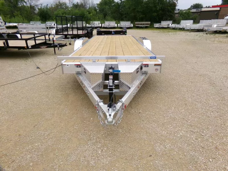 2026 H and H Trailer 82 x 20 Aluminum Electric Tilt Speed Loader, 10K GVWR, Spare Tire Mount Car Hauler