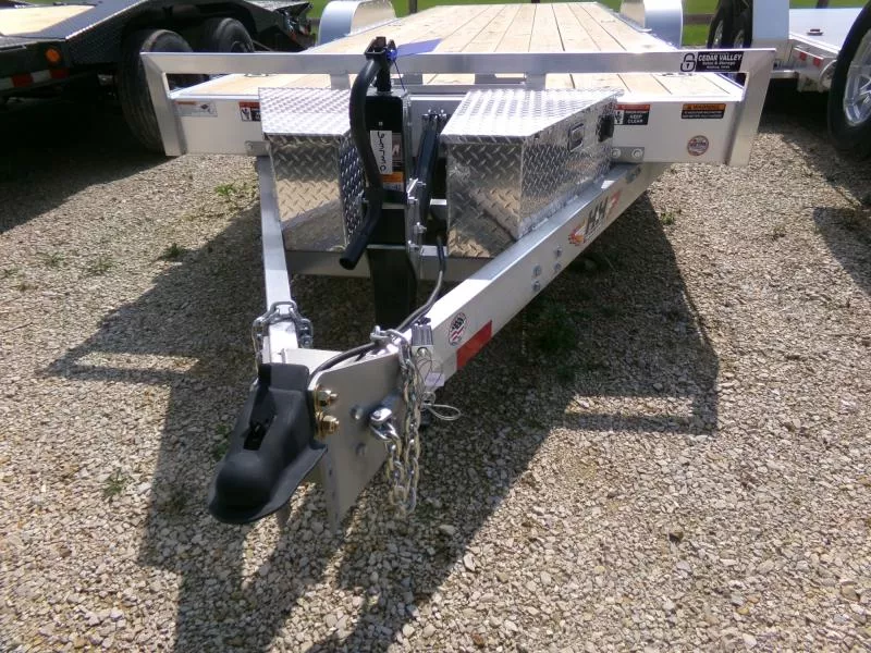 2026 H and H Trailer 82x22 Aluminum Electric Tilt Speed Loader Car Hauler-14k (H8222EXA-140) Car Hauler