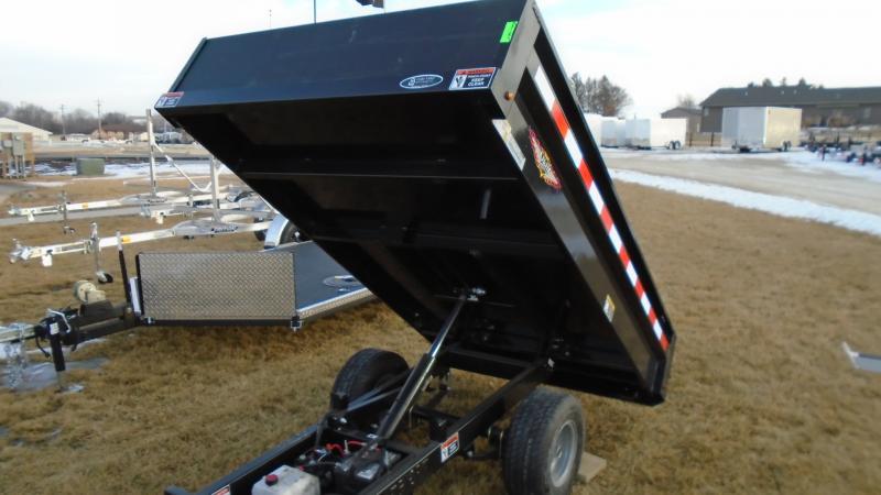 2023 H and H Trailer 4.5x8 Homeowner Dump Trailer 3K Single Ram (H5408D-B) Dump Trailer
