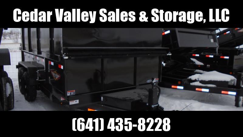 2023 H and H Trailer 83x14 Industrial Dump Trailer with Side Extensions, 14K Scissor (H8314DBW-B-140) Dump Trailer