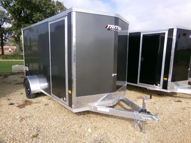 2026 Triton Trailers 6' x 12' x 6'4" XLT Single Axle Cargo-Steel Rims and 2990 lb. GVWR Cargo / Enclosed Trailer