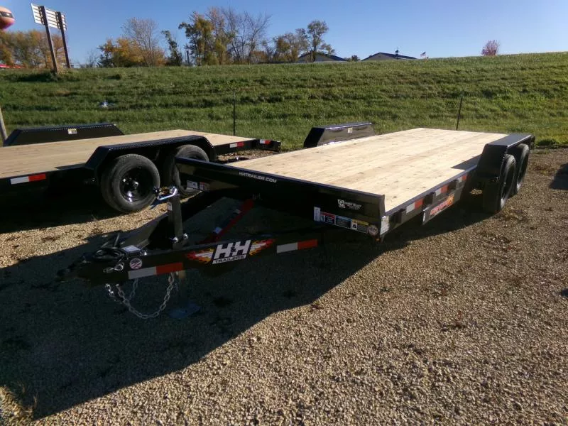 2026 H and H Trailer 82 x 20 Manual Tilt Speed Loader-Car Hauler with 7K GVWR Car Hauler