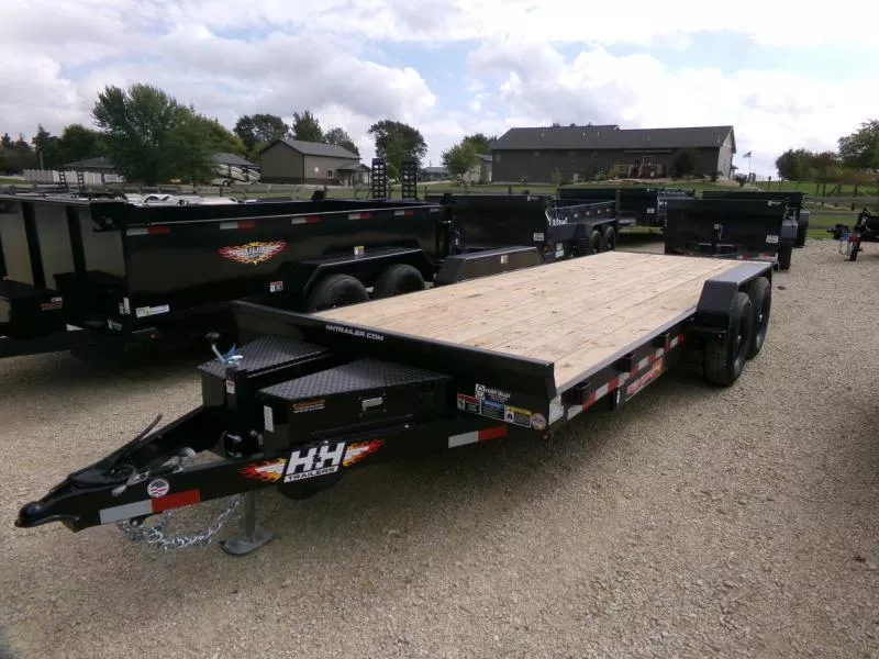 2026 H and H Trailer 82 x 20 Electric Tilt Speed Loader Car Hauler with 9,900 lb. GVWR Car Hauler