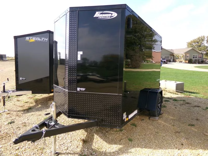 2026 Formula Trailers 6' x 10' x  6'6" Traverse Flat Top V-Nose ,3K with Aluminum Rims Cargo / Enclosed Trailer
