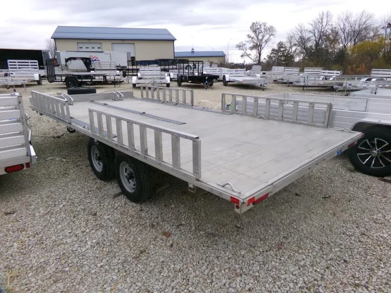2015 Aluma USED 88 x 16 ATV-UTV / Snowmobile Trailer with Spare Tire Included! ATV Trailer