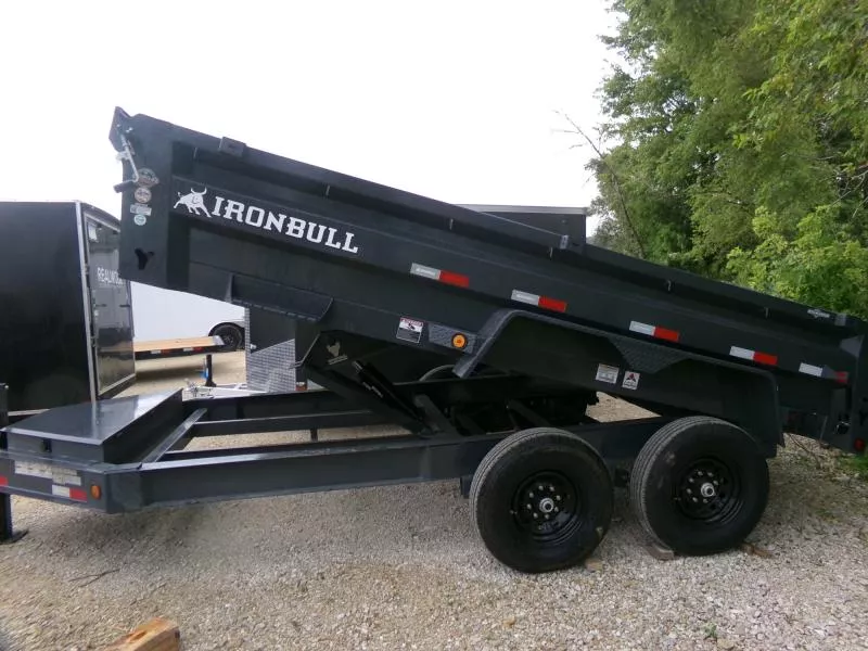 2026 Iron Bull 83 x 14 DWB Dump Trailer-Grey-14,999 GVWR Dump Trailer