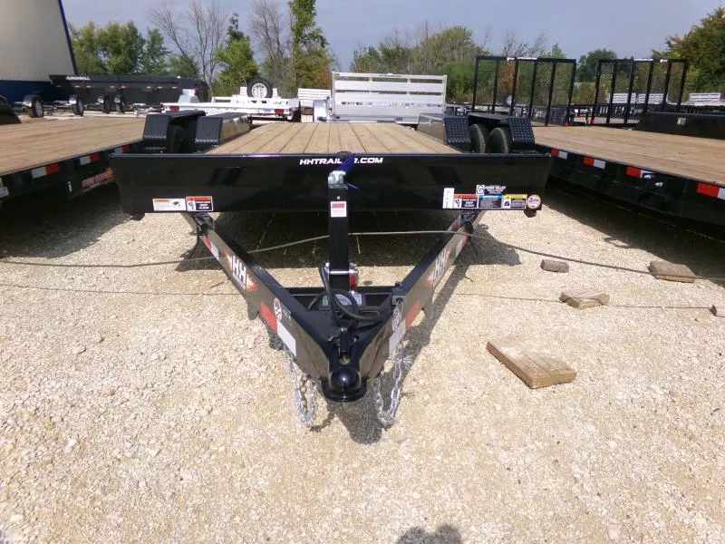 2026 H and H Trailer 82 x 20 Manual Tilt Speed Loader Car Hauler, 7K GVWR-Black Car Hauler