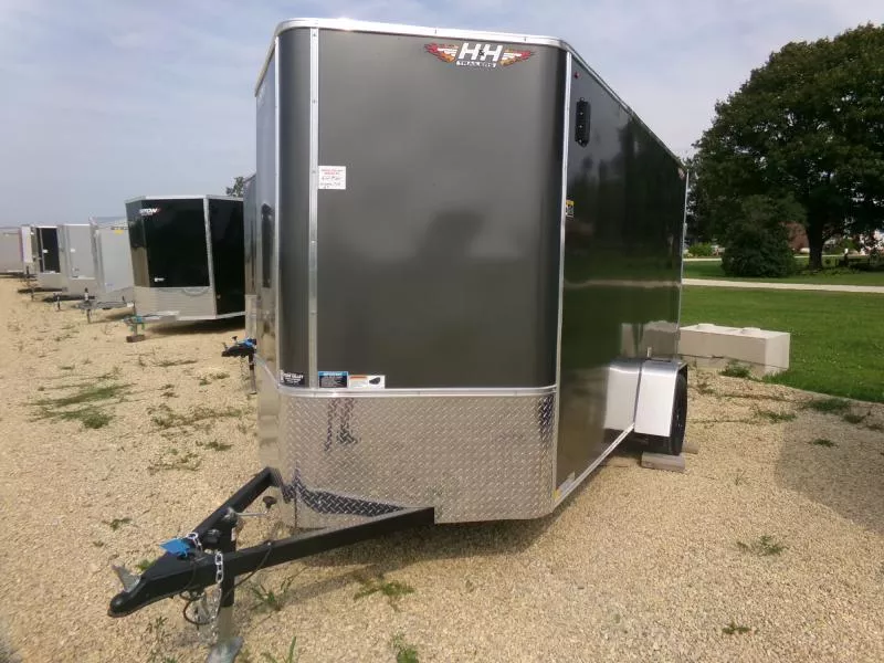 2026 H and H Trailer 6 x 12 x 6'6" Flat Top V-Nose-SA Cargo / Enclosed Trailer