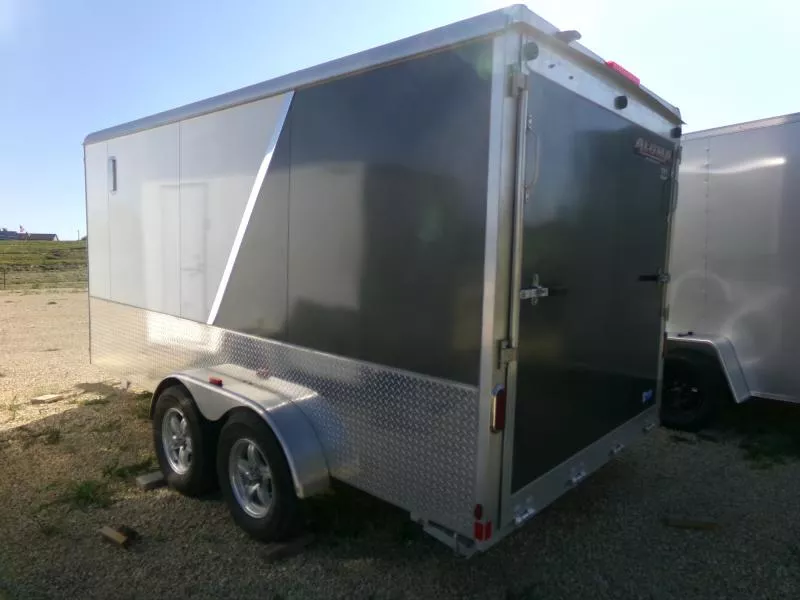2016 Aluma USED 7' x 14' x 6'6" Enclosed Cargo Trailer with 7K GVWR Cargo / Enclosed Trailer
