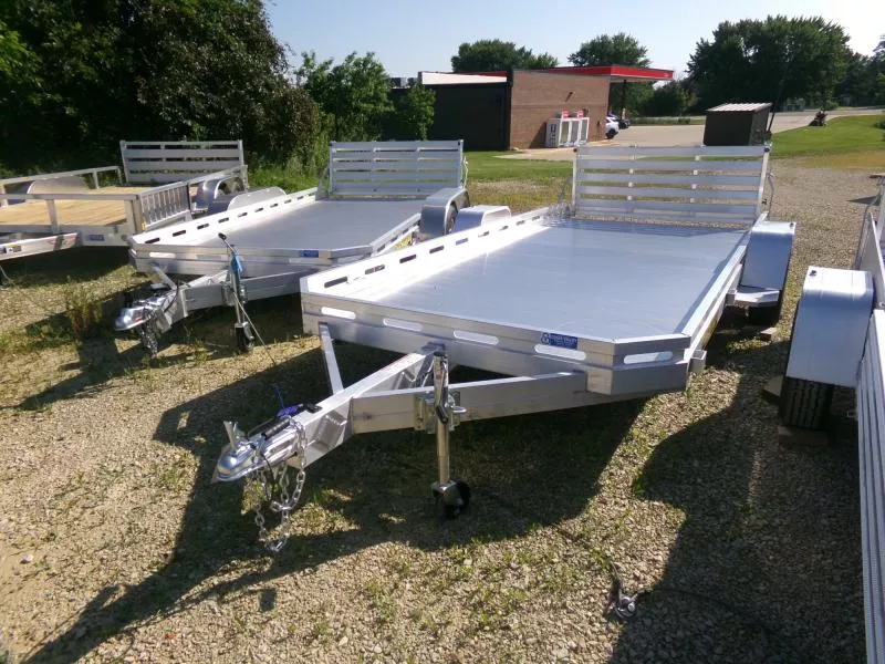 2026 Aluma 78 x 14 Slotted Rail with Bi-Fold Tailgate, 2990 lb. GVWR ATV Trailer