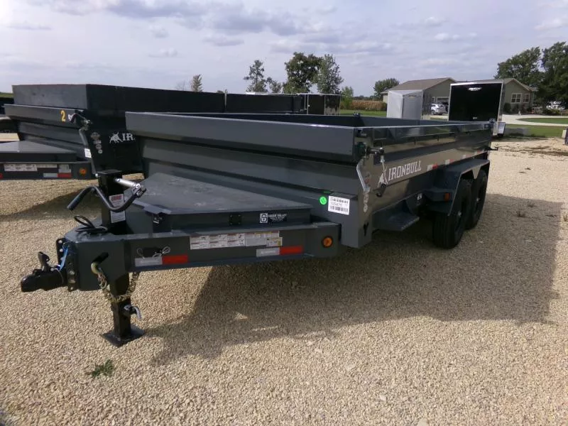 2026 Iron Bull 83 x 14 DWB Dump Trailer-14,999 lb. GVWR in Gray Dump Trailer
