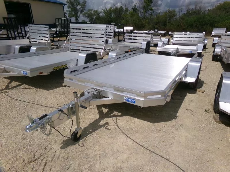 2025 Aluma 78 x 14 Tilt Single Axle with Slotted Rails and 2990 lb. GVWR Utility Trailer