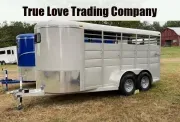 2024 Calico Trailers 16 Ft Bumper Pull Stock Trailer Horse Trailer