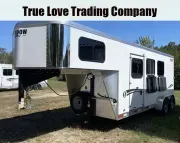 2024 Shadow Trailers 3 Horse Slant Load Stablemate Gooseneck Horse Trailer