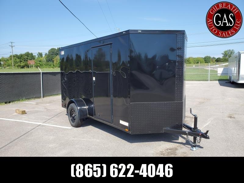 2022 Anvil 6x12 V-Nose Enclosed Trailer Ramp Door Black Blackout 2022 Anvil 6x12 V-Nose Enclosed Trailer Ramp Door Black Blackout