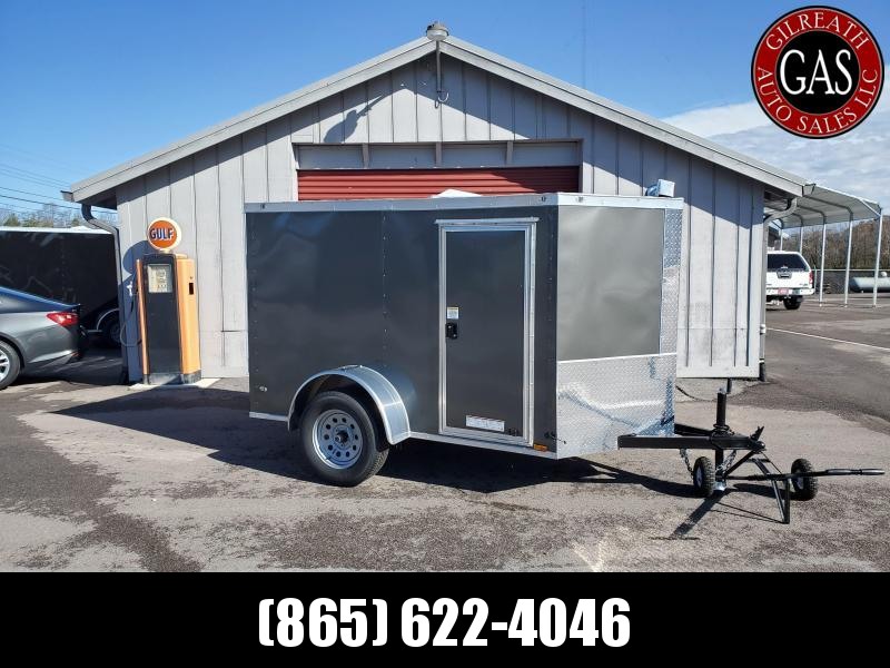 2021 Anvil 5x8 V-Nose Enclosed Trailer Ramp Door Charcoal 2021 Anvil 5x8 V-Nose Enclosed Trailer Ramp Door Charcoal