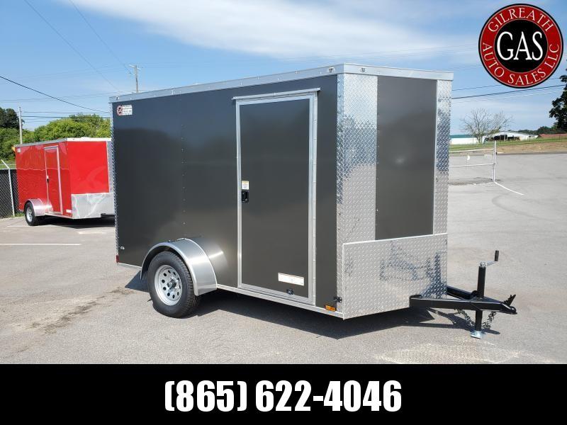 2022 Anvil 6x10 V-Nose Enclosed Trailer Ramp Door Charcoal 2022 Anvil 6x10 V-Nose Enclosed Trailer Ramp Door Charcoal