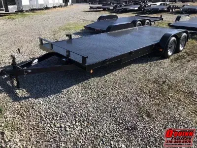 2027 P&T Trailers 82x20 steel floor car hauler Car / Racing Trailer