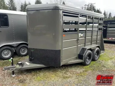 2026 Valley Trailers 6.8W X 14L x 7T 2 Horse Slant Combo Trailer