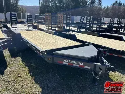 2027 Norstar Ironbull 83x22 8Ton 8k axles Ibeam rampage ramps 17.5 Tires Equipment Trailer