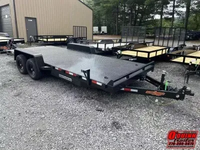2026 Down 2 Earth Trailers 82x20 5TON STEEL FLOOR REMOVABLE FENDERS Car / Racing Trailer