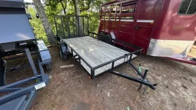 2024 P&T Trailers *used 2024* 76x12 gate single axle Utility Trailer