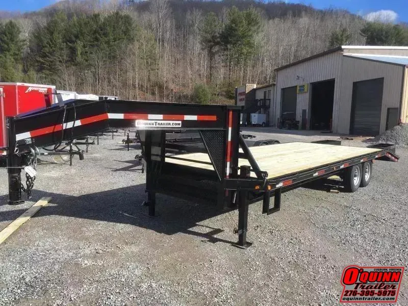 2026 P&T Trailers 25ft 20+5 7Ton Deckover Gooseneck Equipment Trailer