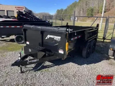 2026 Homesteader Trailers 7X12 5TON LO-PRO W/TARP AND RAMPS 712mx Dump Trailer