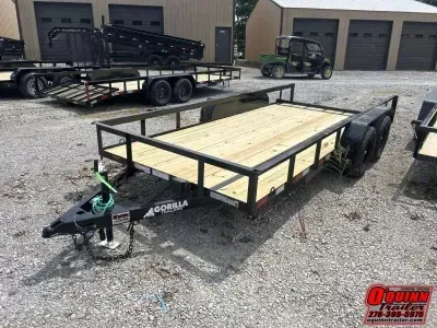 2026 Gorilla Trailer 76x16 Dovetail w/gate Utility Trailer