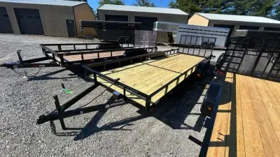 2026 P&T Trailers 82X22 gate brake Utility Trailer