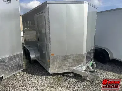 2026 Alcom-Stealth 7x14 6in extra ht XLT Pro Aluminum sd ramp Cargo / Enclosed Trailer