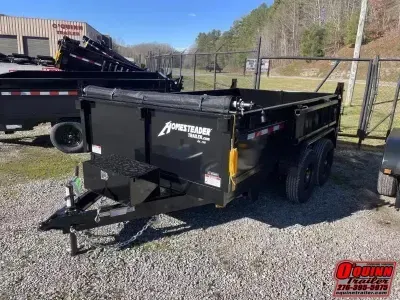 2026 Homesteader Trailers 7X12 5TON LO-PRO W/TARP AND RAMPS 712mx Dump Trailer