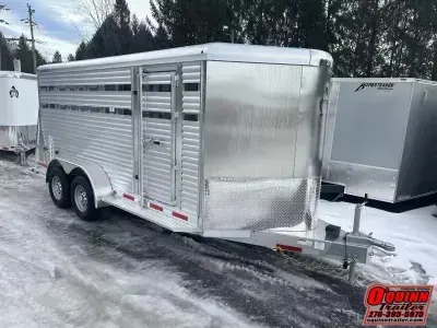 2027 Adam 16ft 5ton Adam Wrangler All Aluminum Stock Trailer