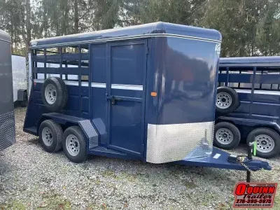 2027 Valley Trailers 6.8W X 14L x 7T 2 Horse Slant Combo Trailer 2800 Series