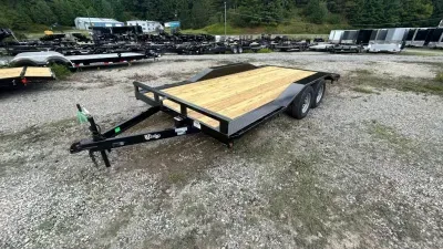 2027 P&T Trailers 102X16 Drive over fenders 7K Car Trailer